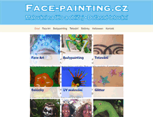 Tablet Screenshot of face-painting.cz